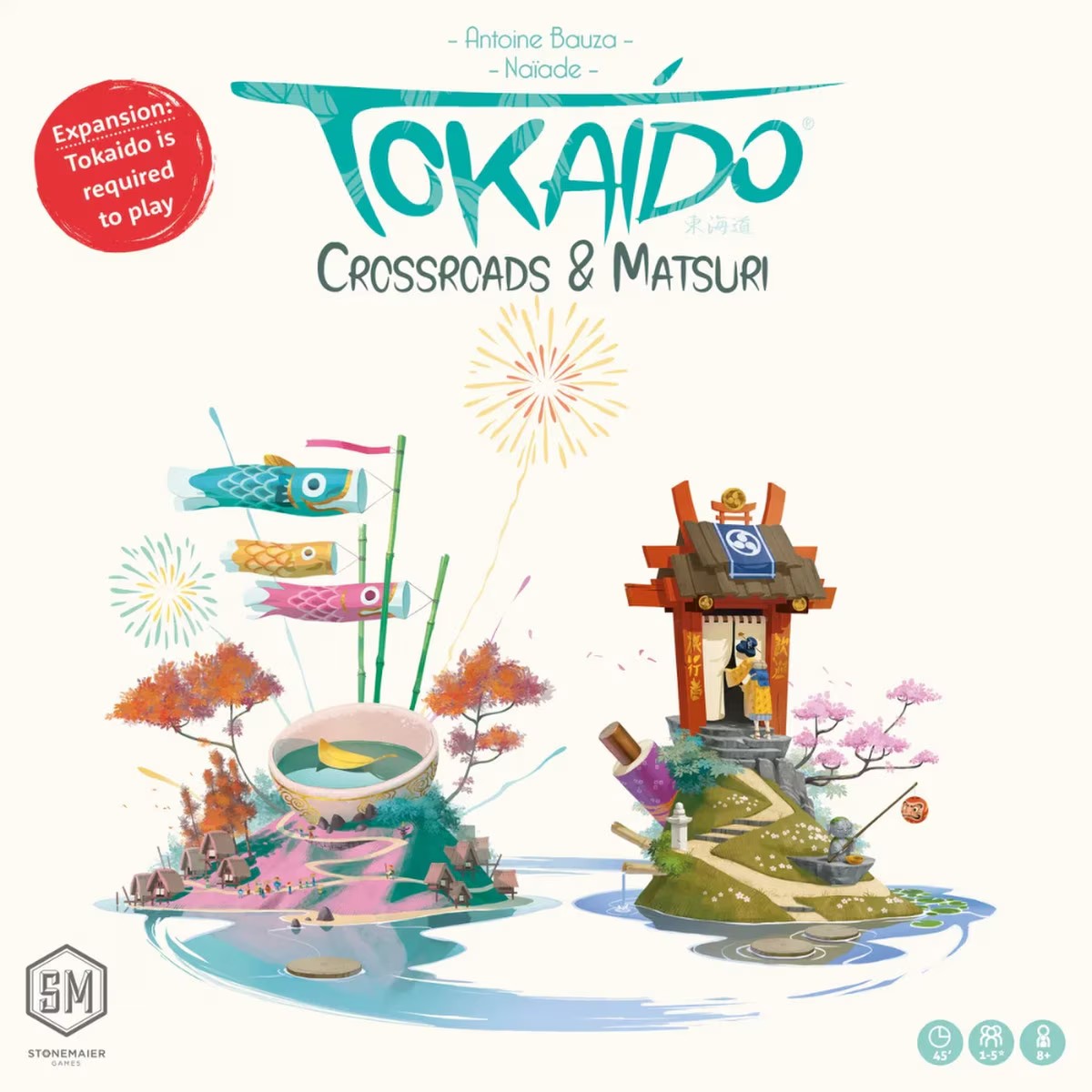 Tokaido Crossroads and Matsuri Expansion Stonemaier Edition box front artwork