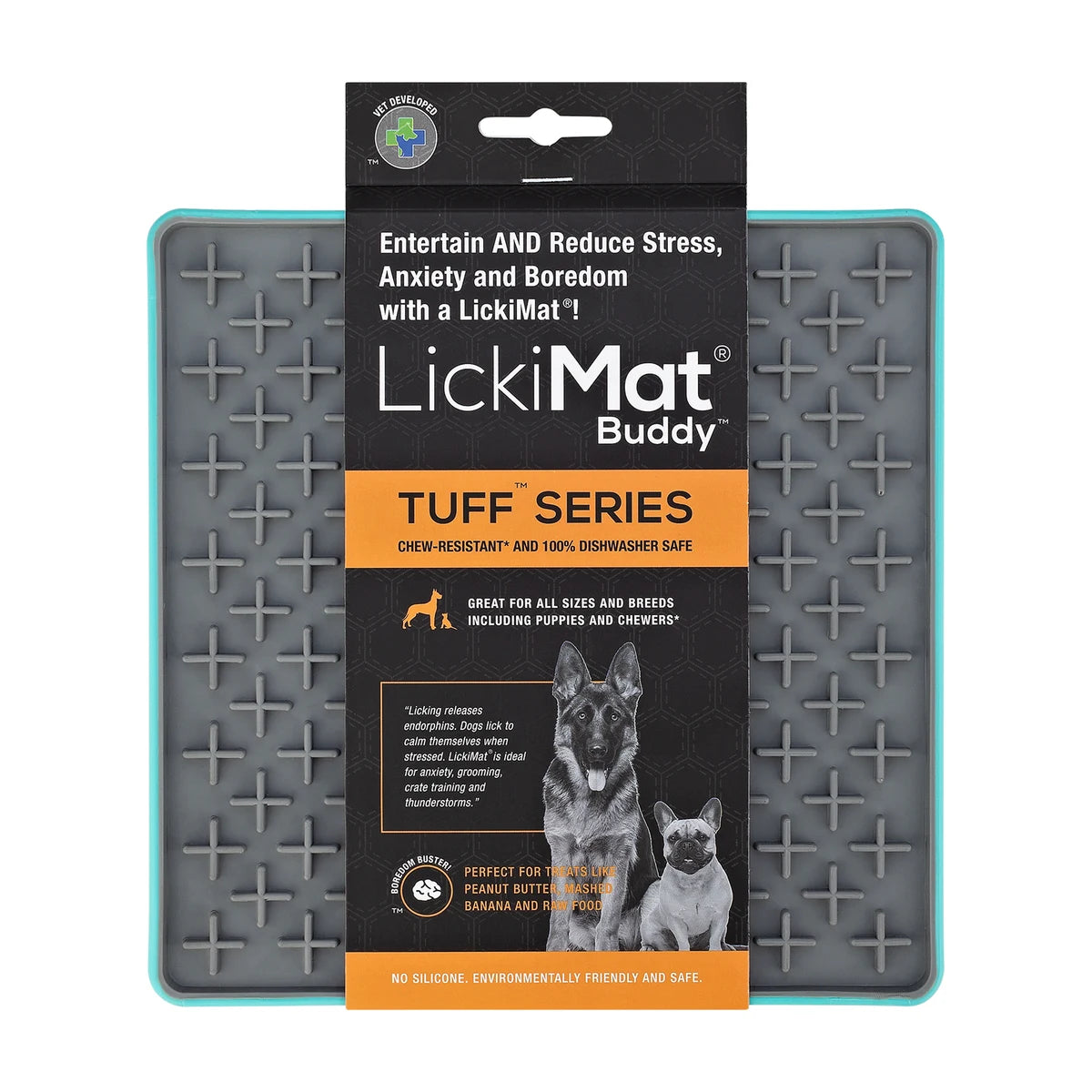 LickiMat TUFF Buddy Slow Feeder Mat for Dogs & Cats
