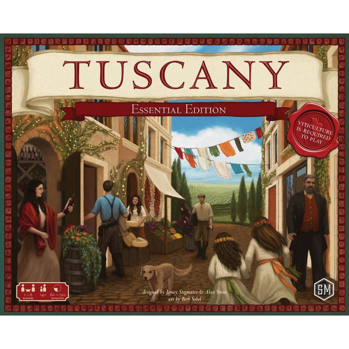 Viticulture Tuscany Essential Edition expansion box by Stonemaier Games