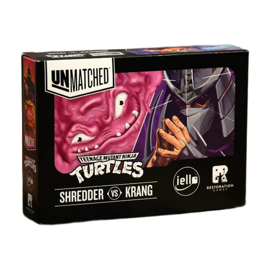 Unmatched Adventures TMNT Shredder vs Krang expansion box for Teenage Mutant Ninja Turtles villain decks