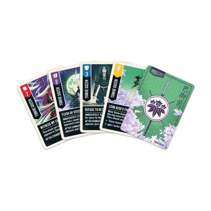 Tomoe Gozen action cards from Unmatched Sun’s Origin tactical board game