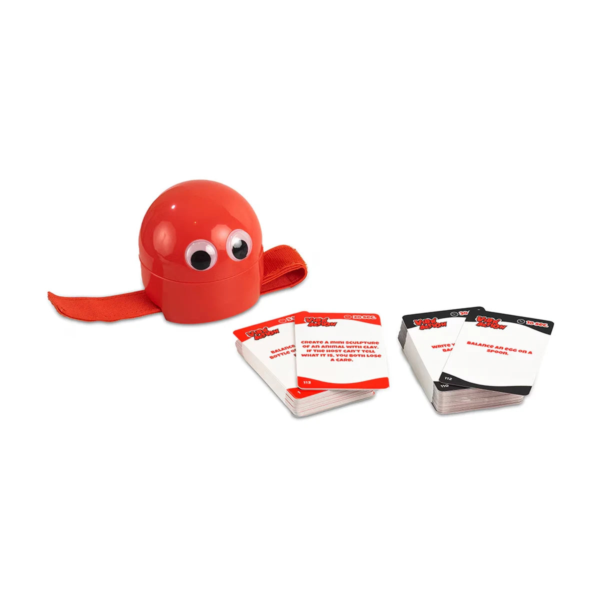Vibr’Action Shaky vibrating hand device with red and black challenge card decks