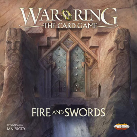 War of the Ring The Card Game Fire and Swords Expansion box cover by Ares Games