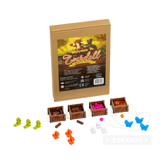 Welcome to Everdell Upgrade Pack with resource crates, upgraded resources and wooden critter meeples