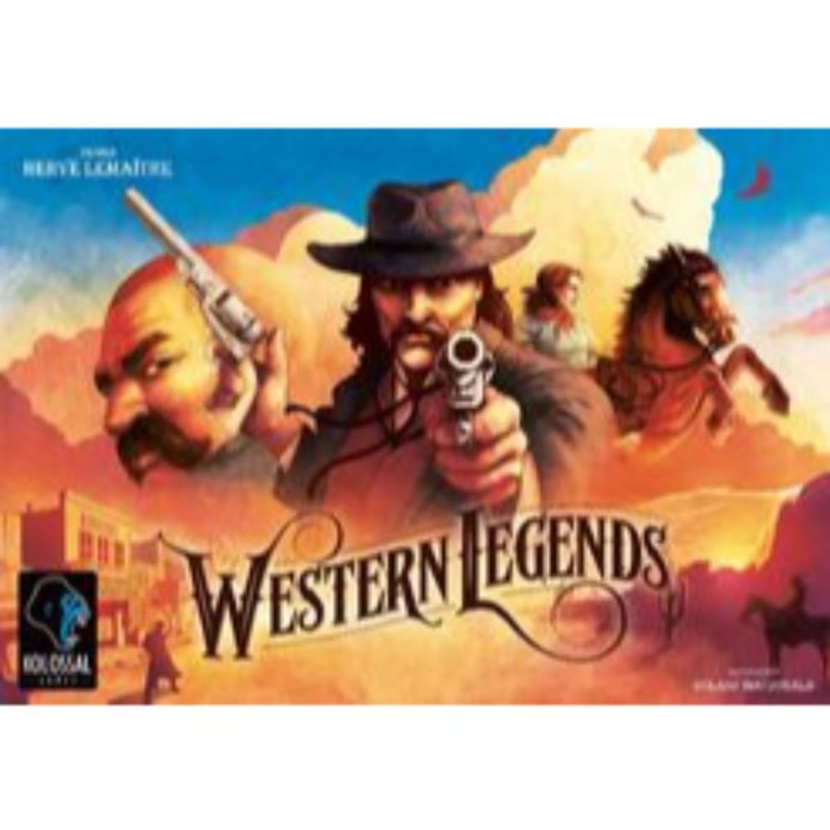 Western Legends open-world Wild West strategy board game box