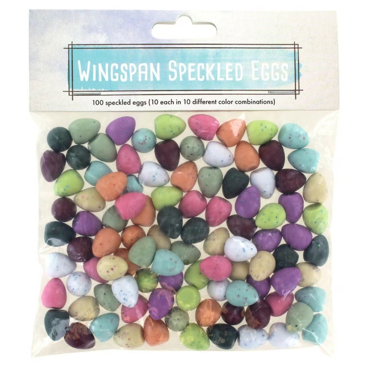 Wingspan 100 Speckled Eggs official accessory pack with wooden egg tokens